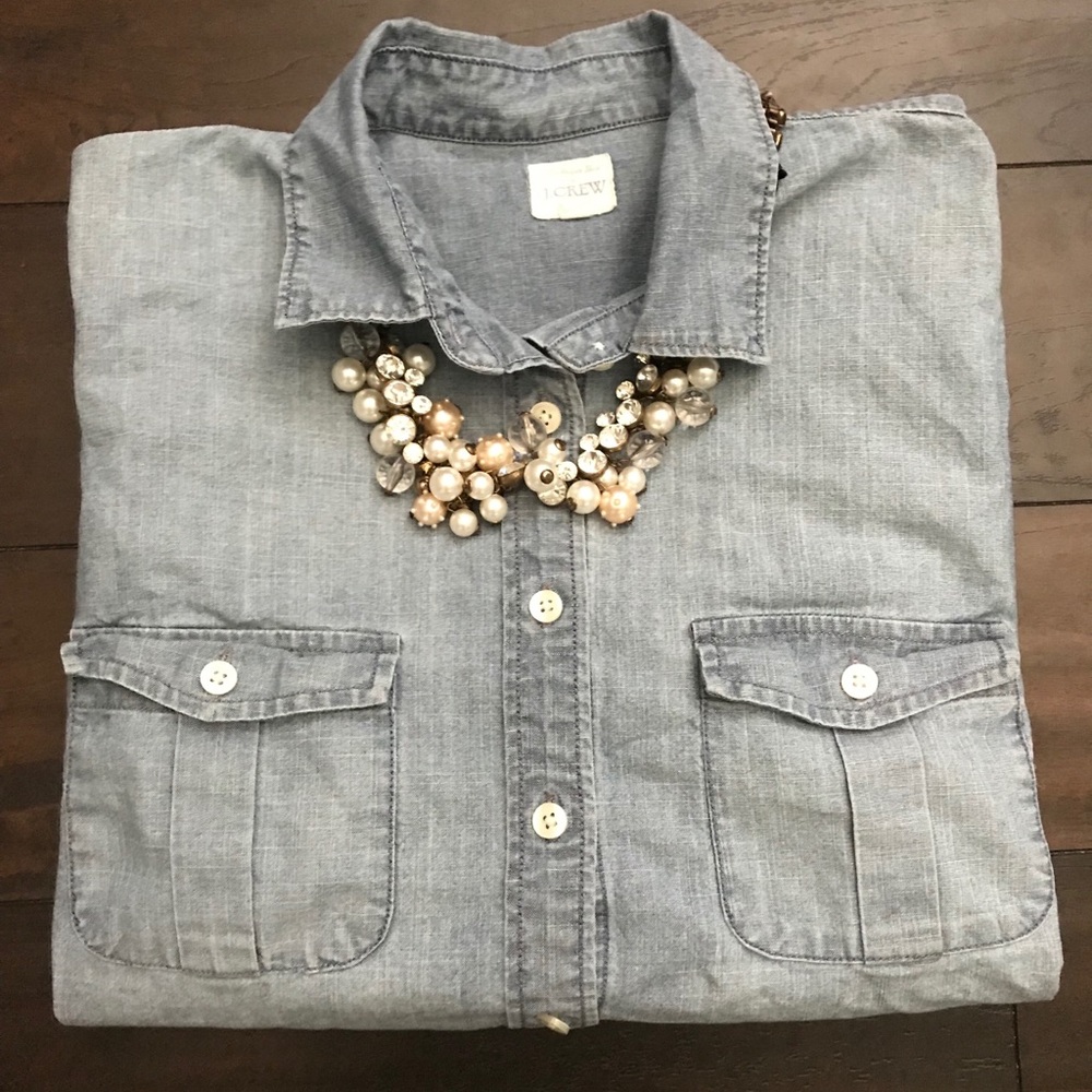 J. Crew Chambray Button Up